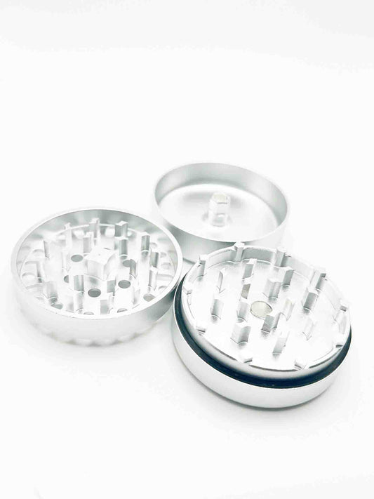 silver threadless 3 piece ultra zam grinder