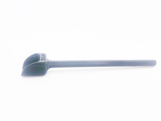 black long herb scooper 3d printed